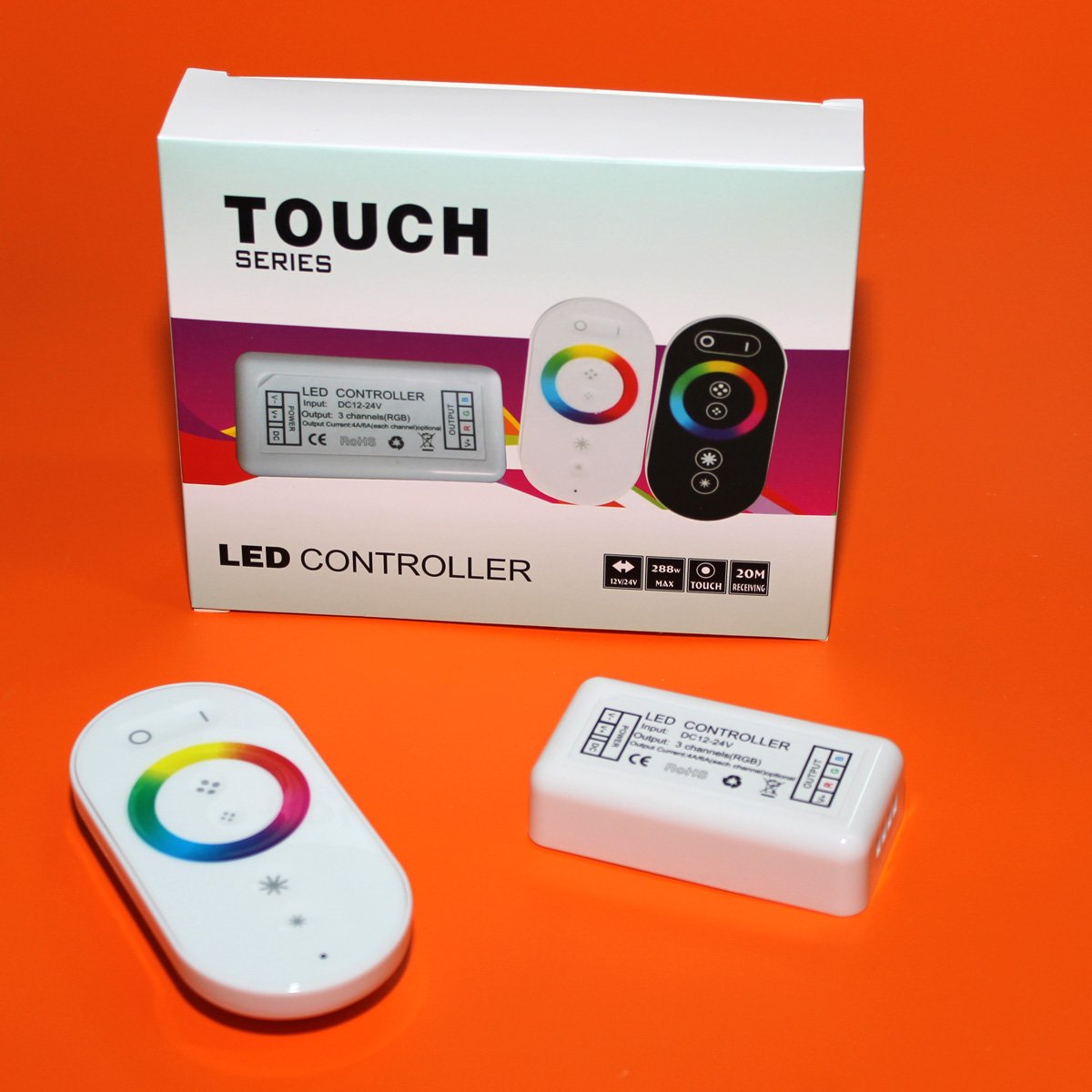 RGB контроллер для модулей и лент 12-24V 3*6А (18A) Touch series
