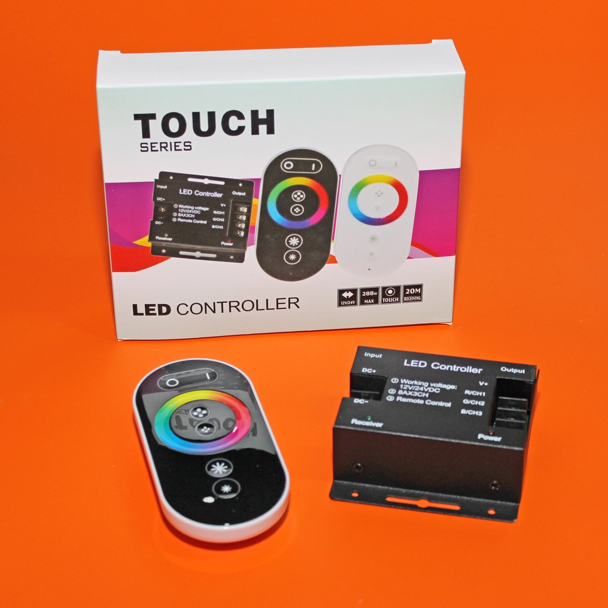 RGB контроллер для модулей и лент 12-24V 3*8А (24A) Touch series